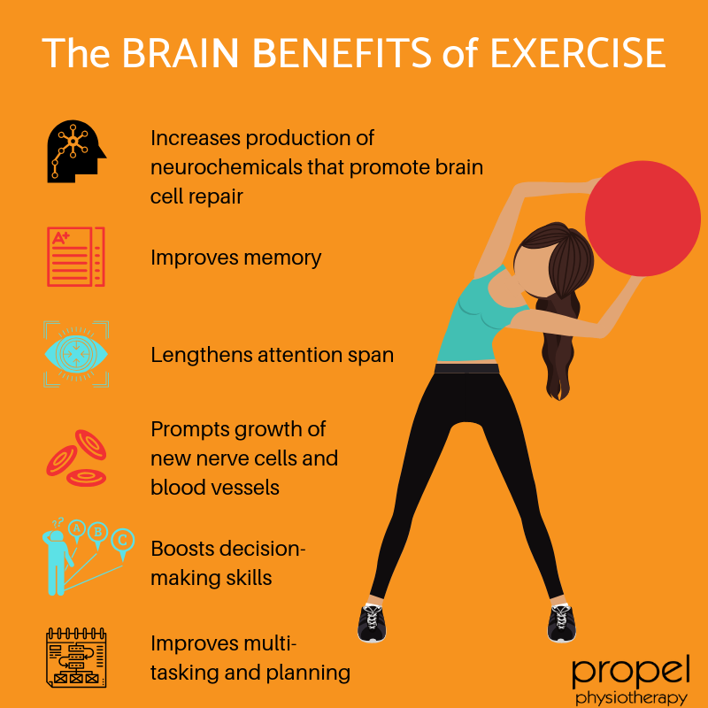brain benefits of exercise Propel Physiotherapy