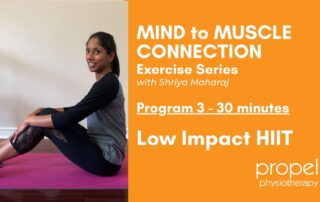low impact HIIT program video written plan Propel Physiotherapy
