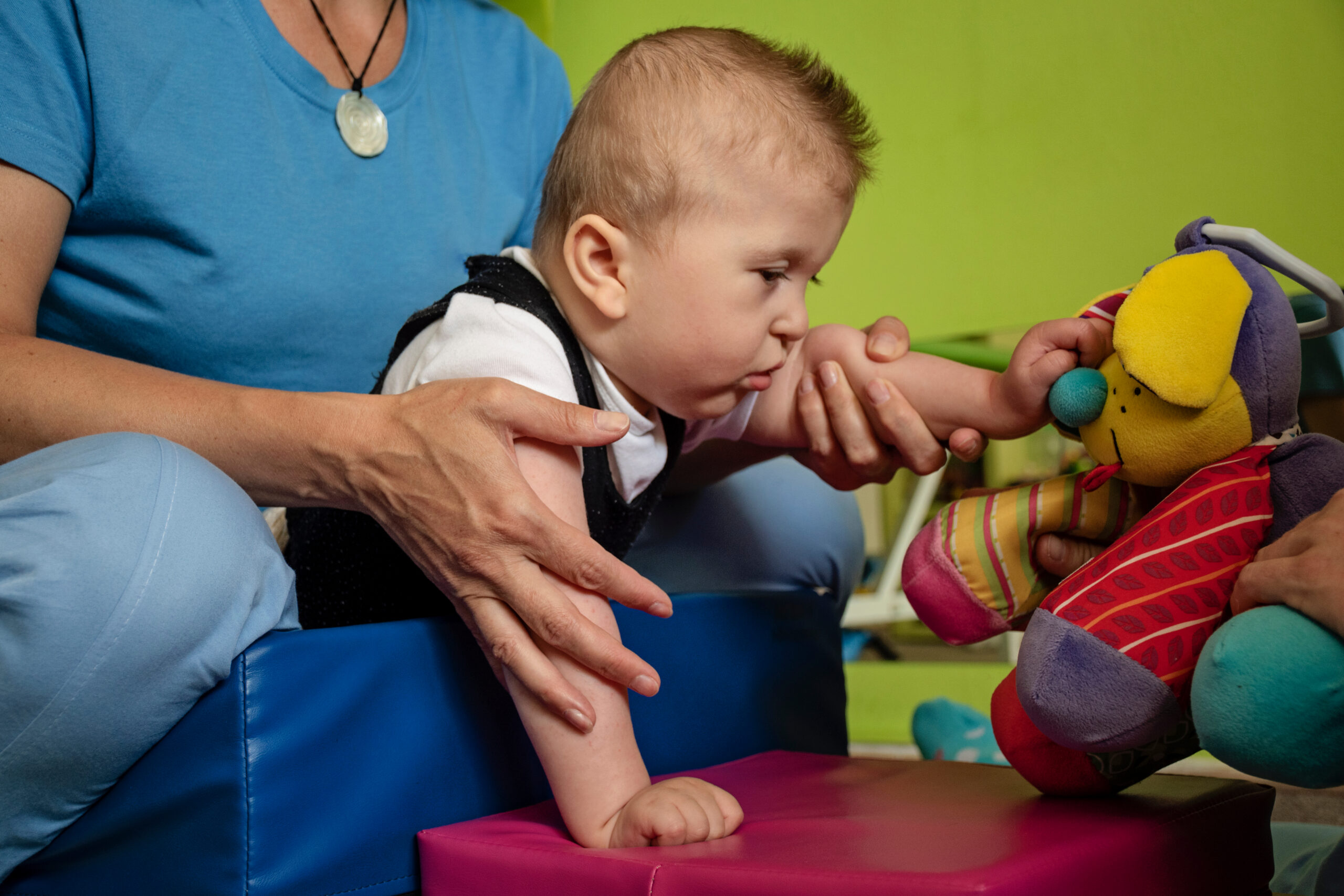 Infant in cerebral palsy physiotherapy at Propel Physiotherapy