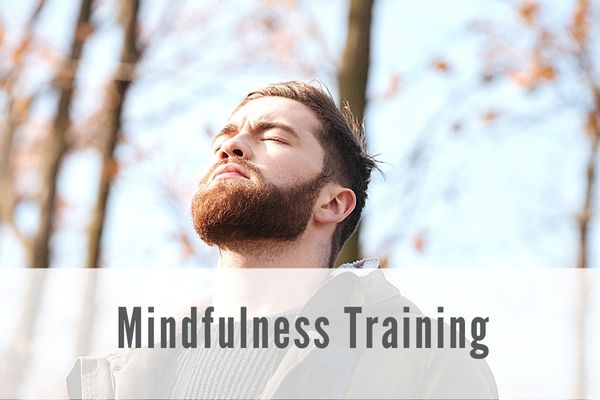 Man doing breathing exercises on a walk. Mindfulness training Propel Physiotherapy. 